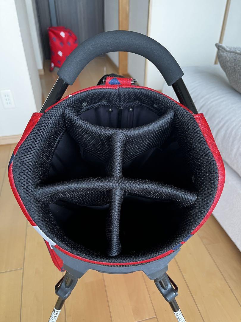 美品PUMAプーマ　スタンド式キャディバッグ 軽量2.8kg Pグラフィック