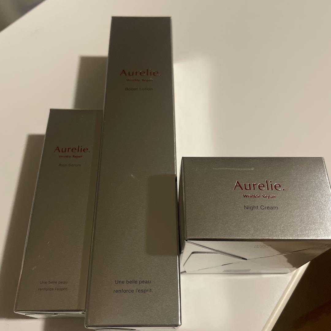 Aurelie. 化粧水&美容液&ナイトクリーム 3点セット - メルカリ