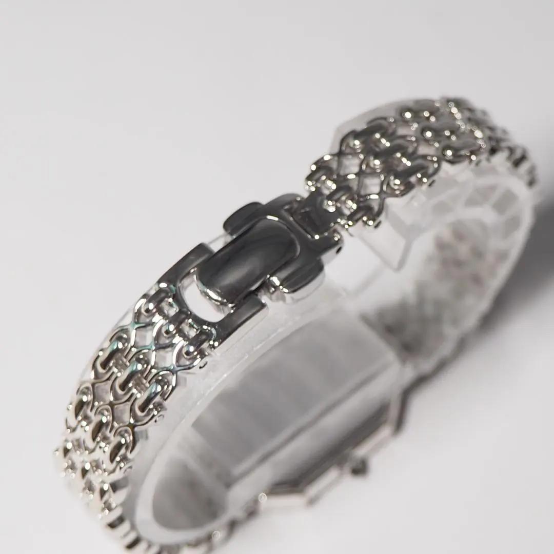 美品 エクセリーヌ セイコー スクエア ダイヤベゼル シェル 腕時計 H113 美品 エクセリーヌ セイコー スクエア ダイヤベゼル シェル 腕時計 H113