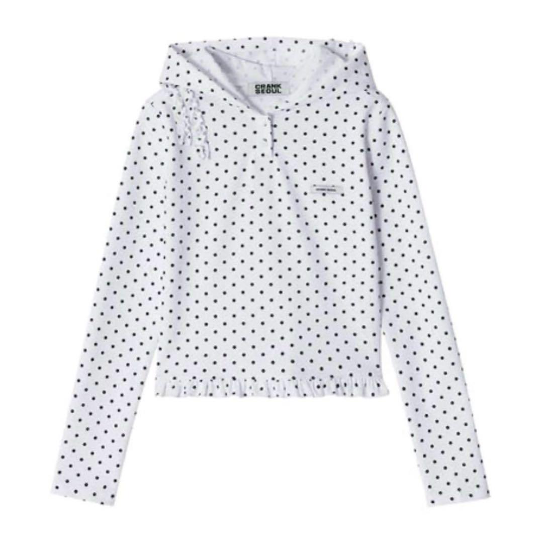 crank クランク　Dot Frill Hoodie ドットフリルフーディー crank クランク Dot Frill Hoodie ドットフリルフーディー