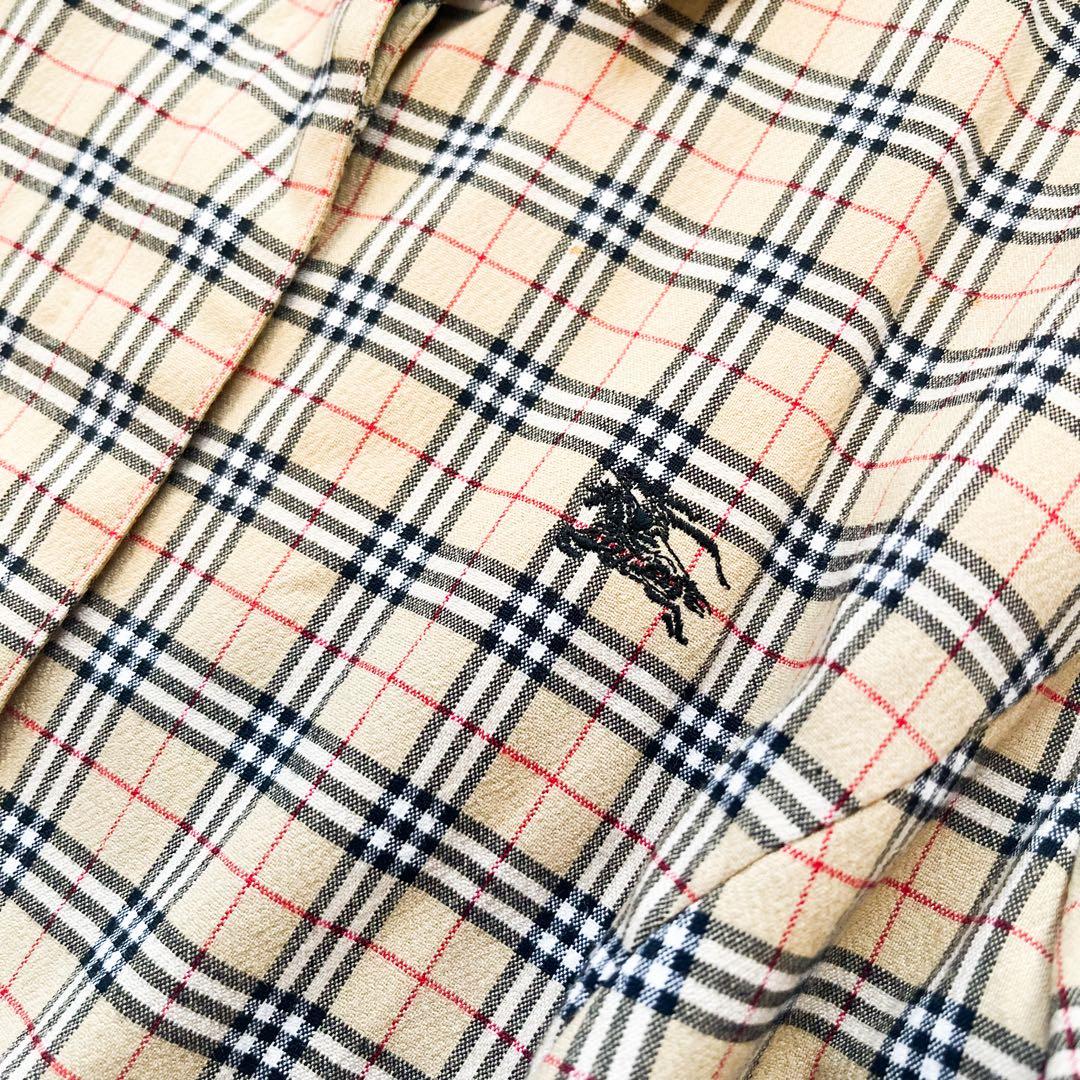 バーバリーブルーレーベル ワンピース ノバチェック ホース刺繍 38 バーバリーブルーレーベル ワンピース ノバチェック ホース刺繍 38