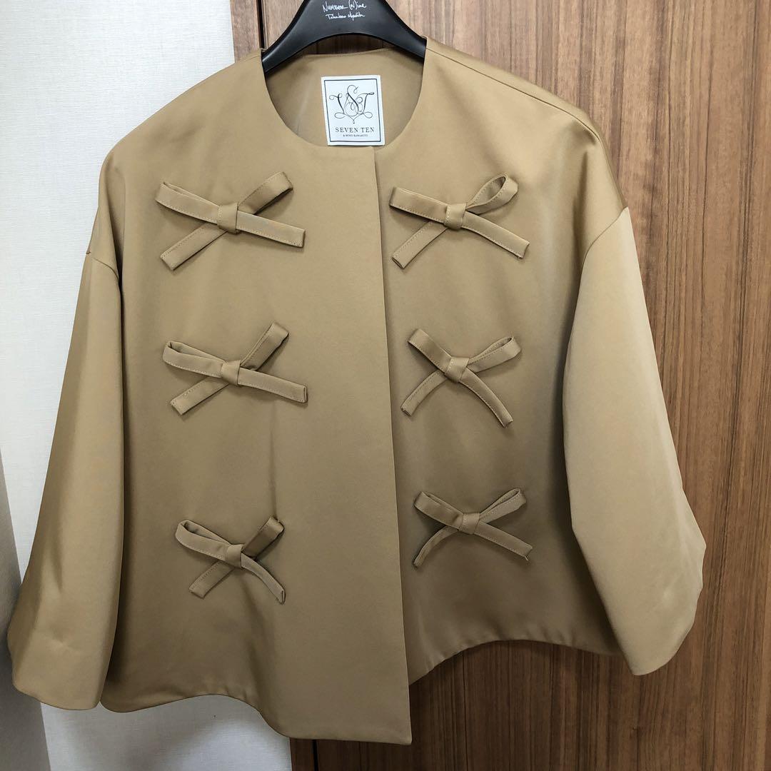 seventen ダブルリボンショートコート