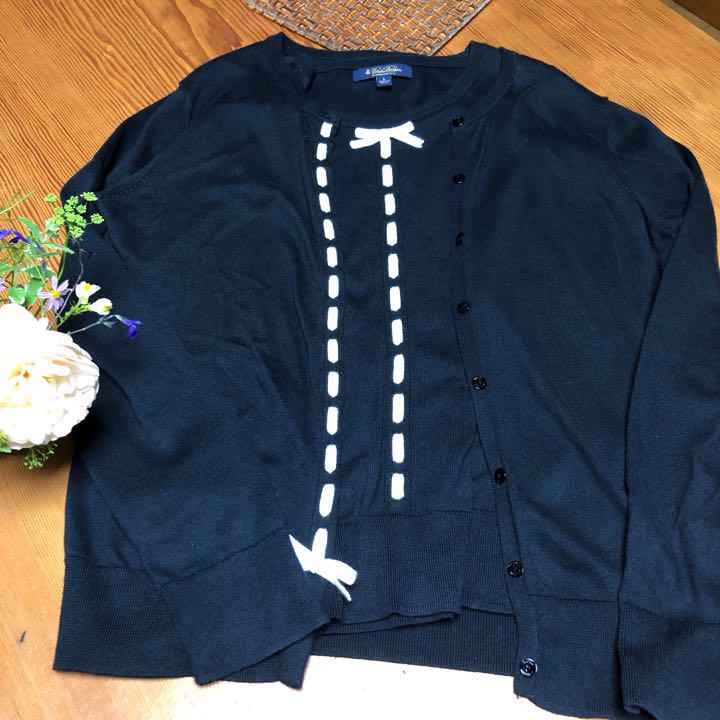 割引価格 '20AW◇ブルックスブラザーズ◇メリノウールカーデ&半袖ニットアンサンブル - アンサンブル