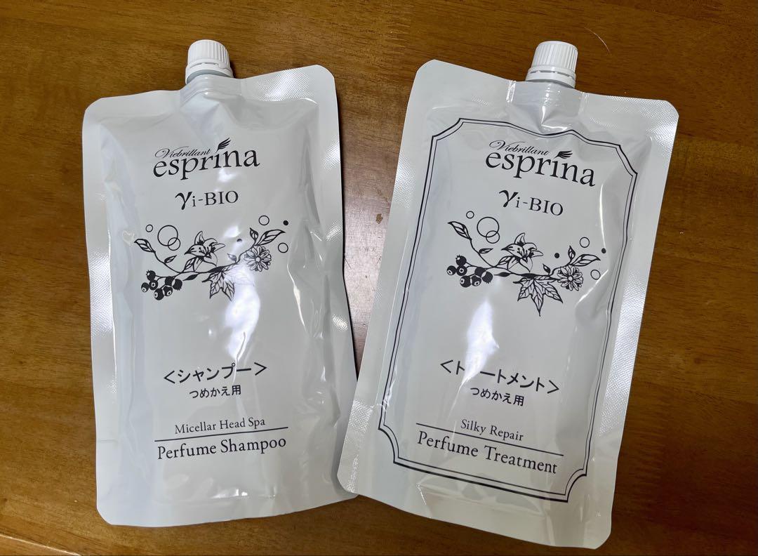 esprina Yi-BIO シャンプー＆トリートメント詰替セット 各450
