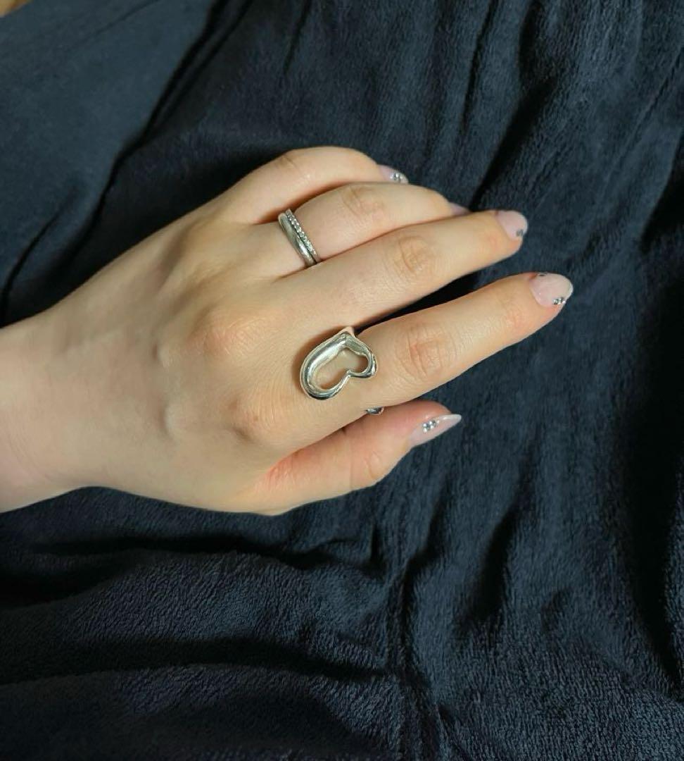 Elsa Peretti® Open Heart ring in sterling silver, small