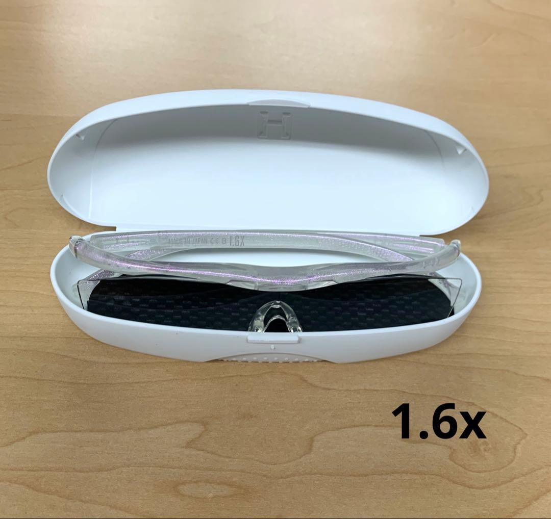 新品未使用　ハズキルーペ　コンパクト　1.6x パール