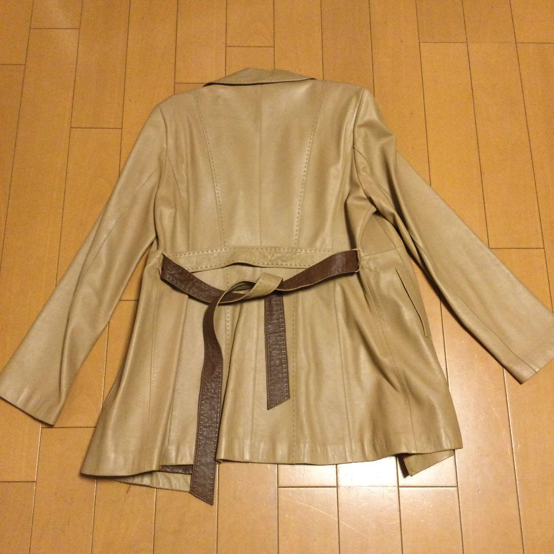 【値下げしました】革トレンチコート
