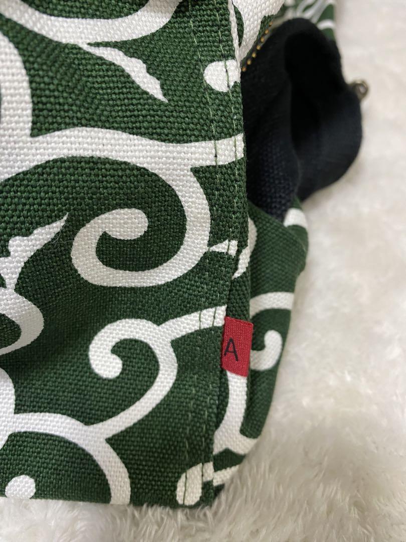 受注生産品】がま口フラップ2WAYリュック【帆布・唐草/水玉