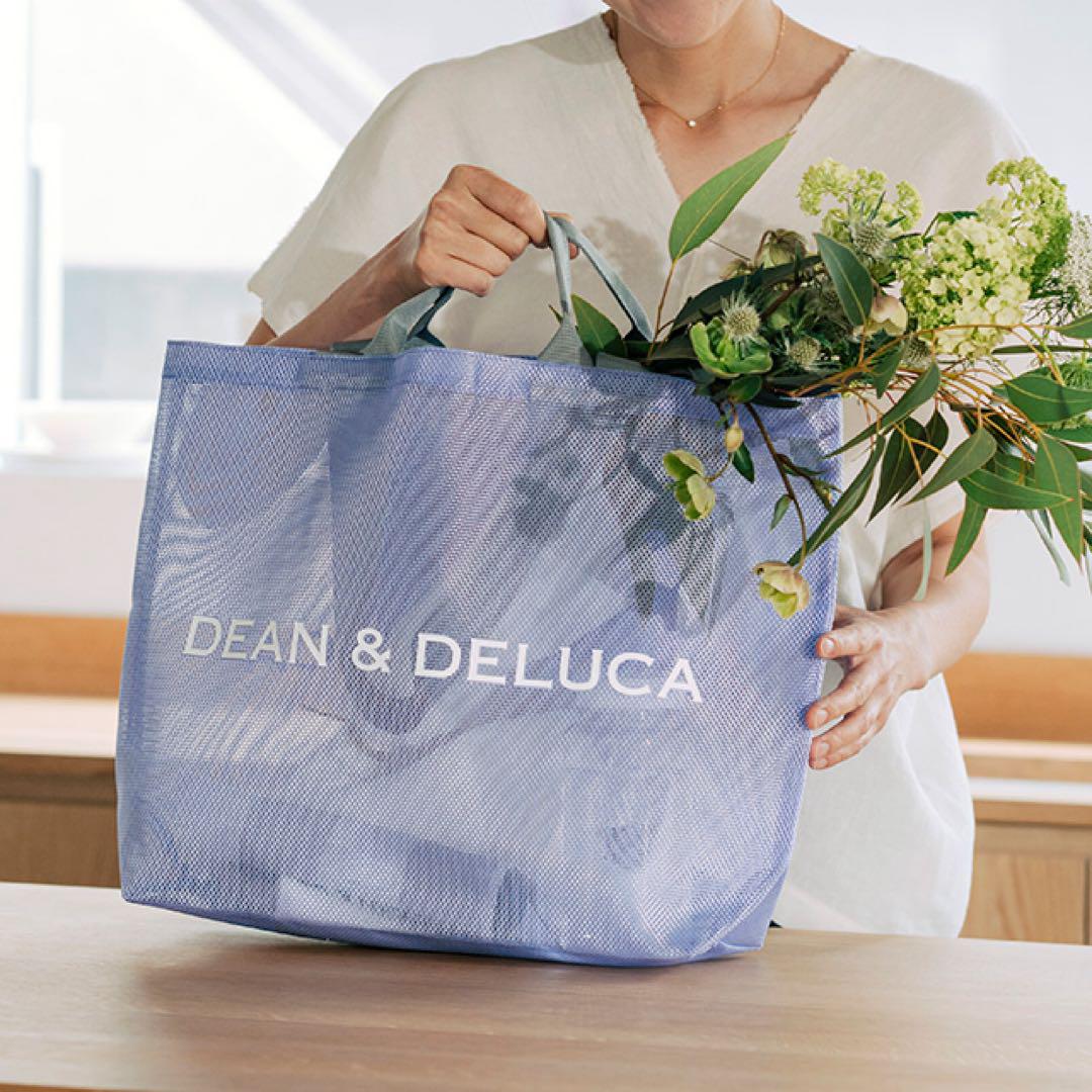 《完売》DEAN&DELUCA メッシュトートバッグ ライラック Lサイズ