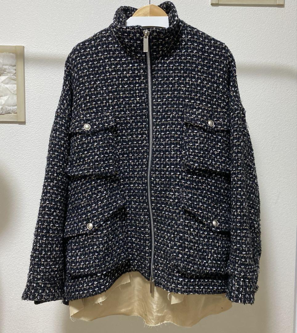 ジャケット・アウター sulvam 23aw fancy tweed bruzon