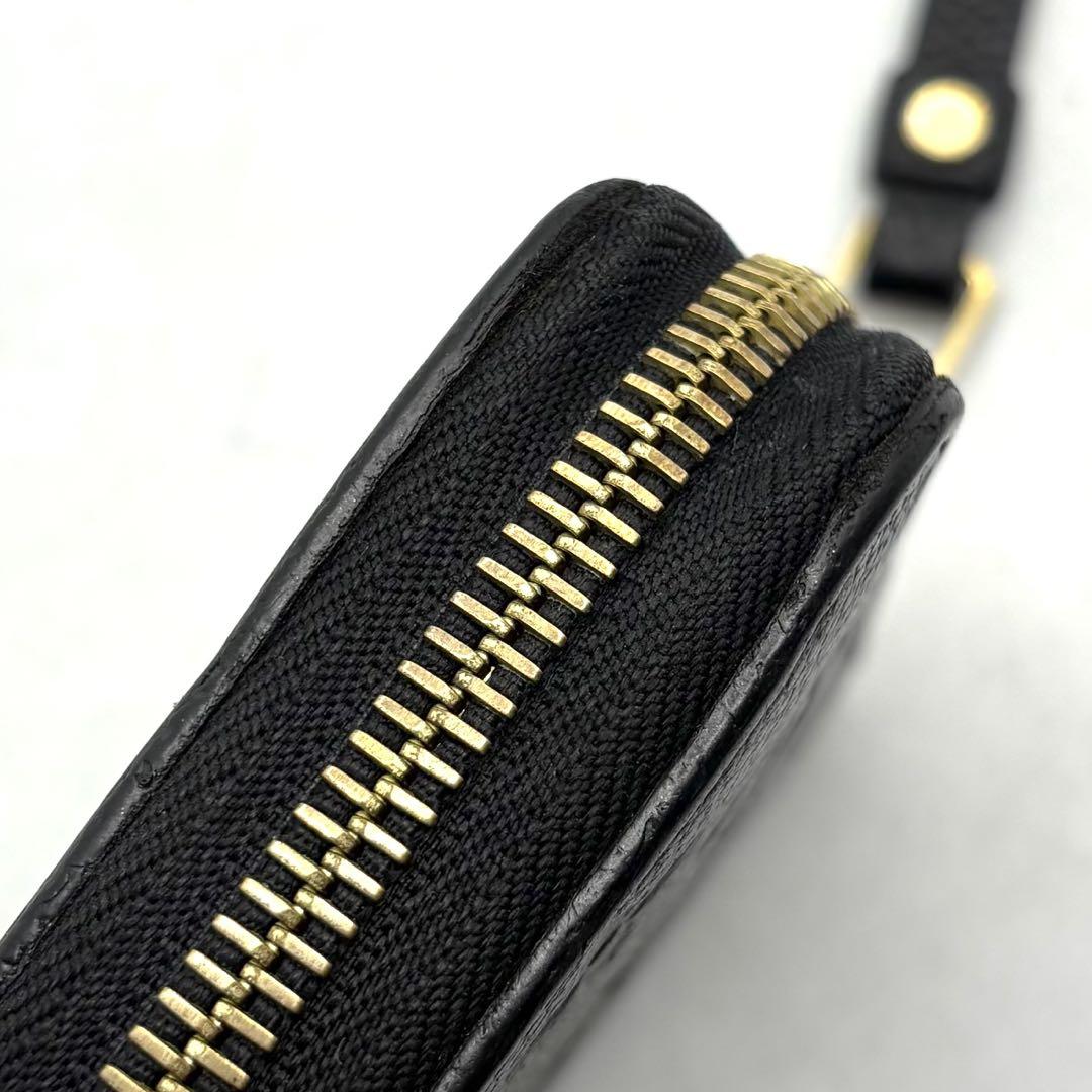 【美品】ルイヴィトン　モノグラム　アンプラント　ジッピーウォレット 長財布　黒