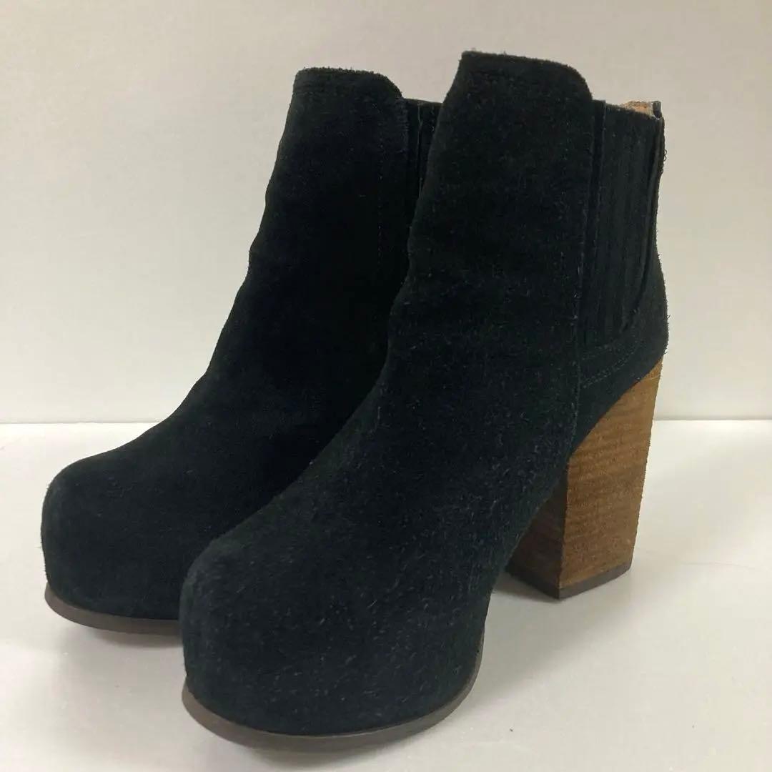 ジェフリーキャンベル　厚底ブーツ　ショートブーツ　 【天然皮革スエード】　37