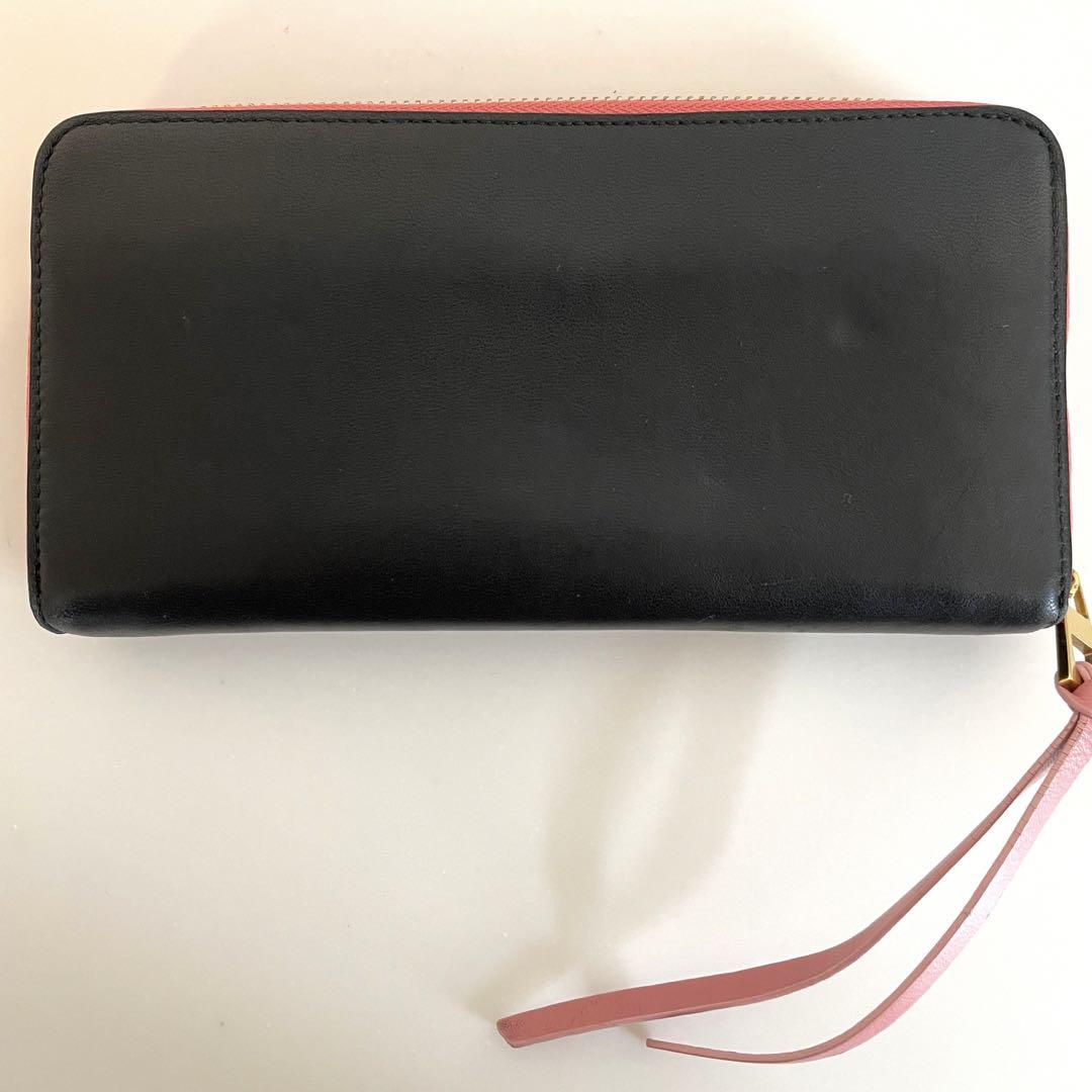 ロエベ LOEWE 長財布 黒✖️ピンク