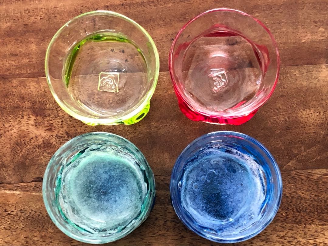 琉球ガラス 4個セット目立った傷や汚れなし