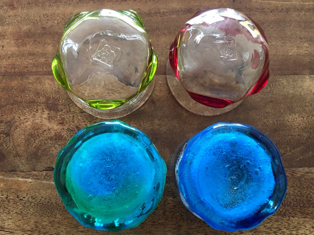 琉球ガラス 4個セット目立った傷や汚れなし