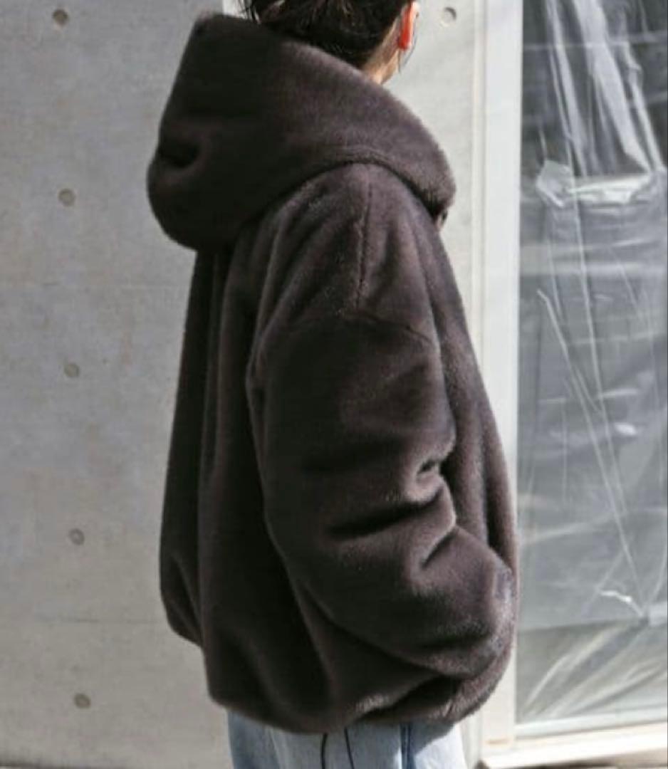 ap studio2025ファーブルゾン グレーAM・AP STUDIO