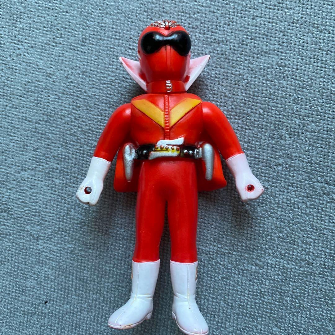 【当時物】ゴレンジャー アカレンジャーソフビ