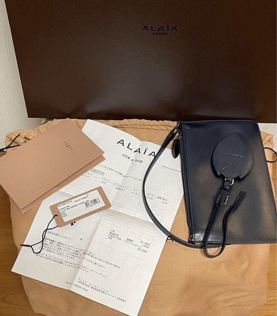 本物】アライア MINA 32 トートバッグ 新品未使用 ナイトブルー ネイビー