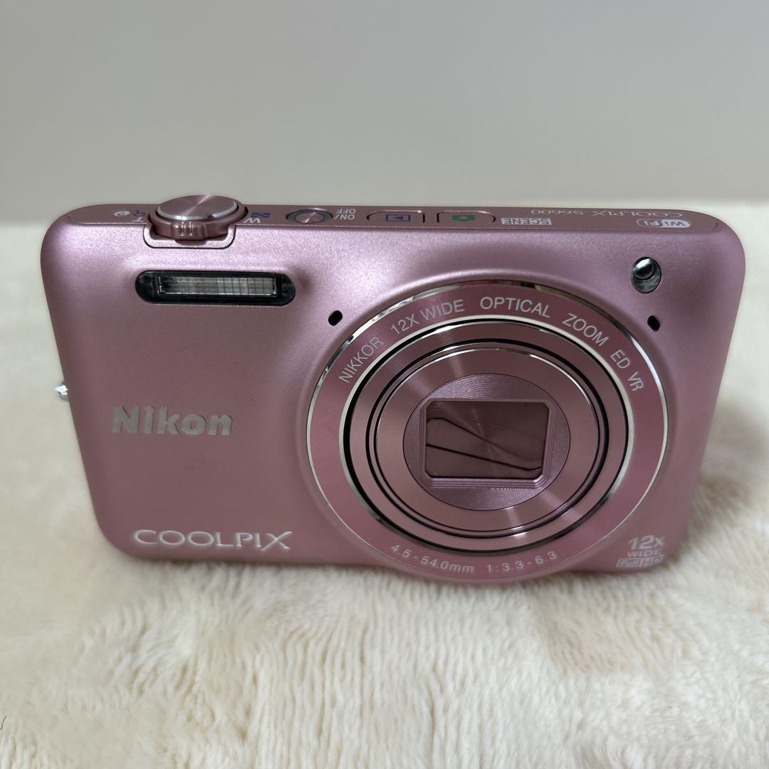 【極美品】Nikon COOLPIX S6600 シルキーピンク デジカメ 【極美品】Nikon COOLPIX S6600 シルキーピンク デジカメ