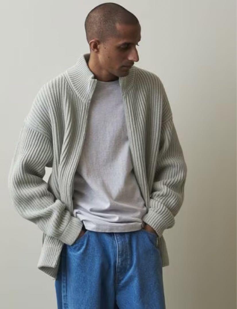 BALLOON CTN FULL/ZIP STAND CARDIGAN