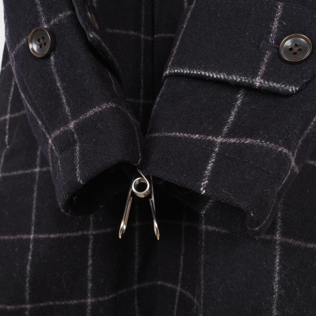 Y4386最高級☆ユナイテッドアローズ☆グレンチェック☆ロングコート