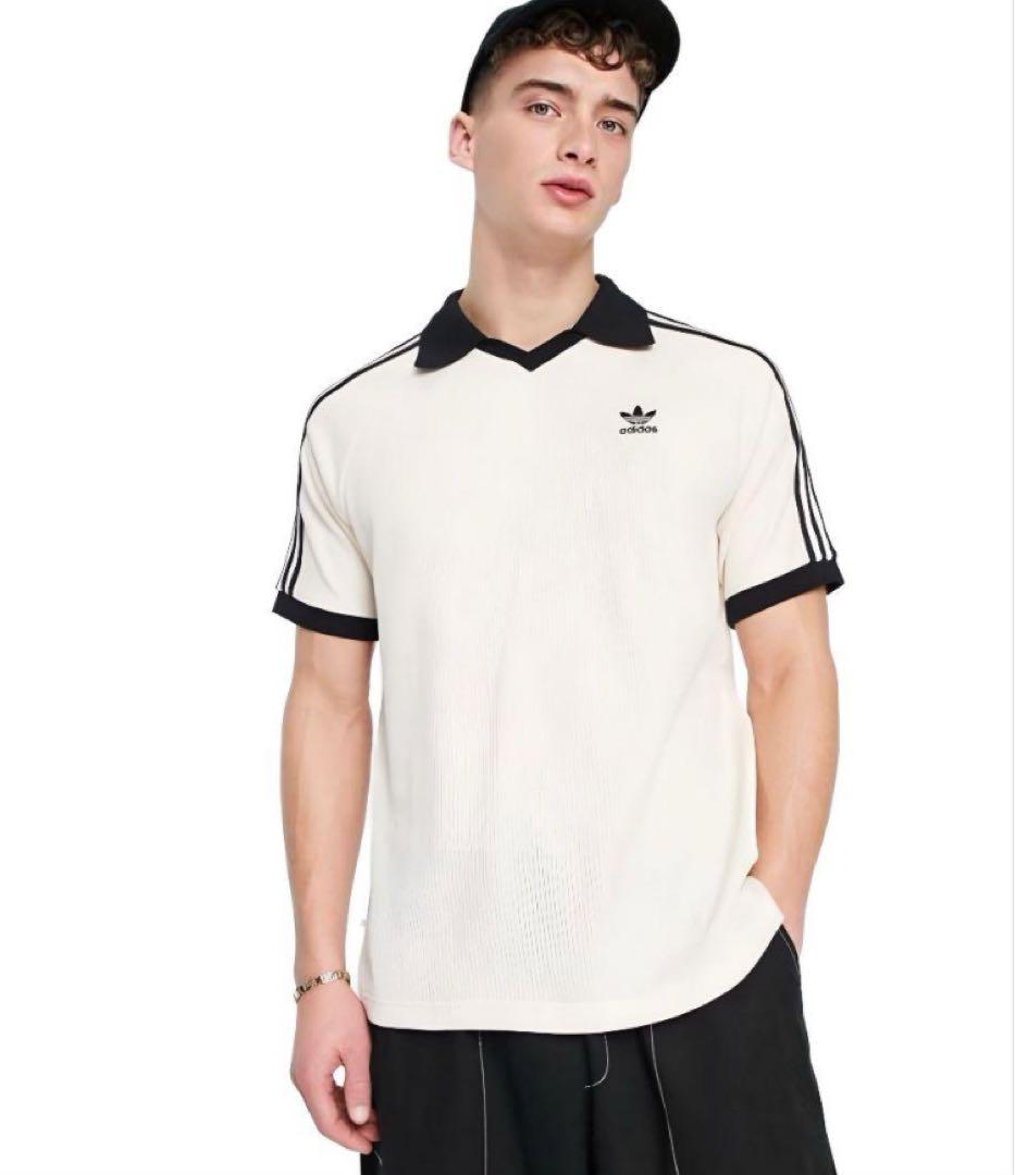 adidas アディダス ワッフル Tシャツ 半袖 ポロシャツ 男女兼用