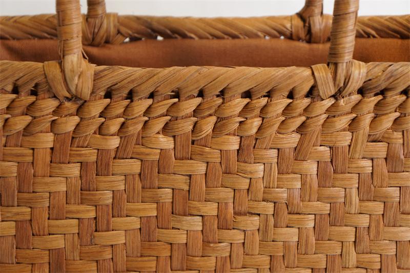 山葡萄 籠 かごバッグ 網代編・未使用品・やまぶどう籠・美品