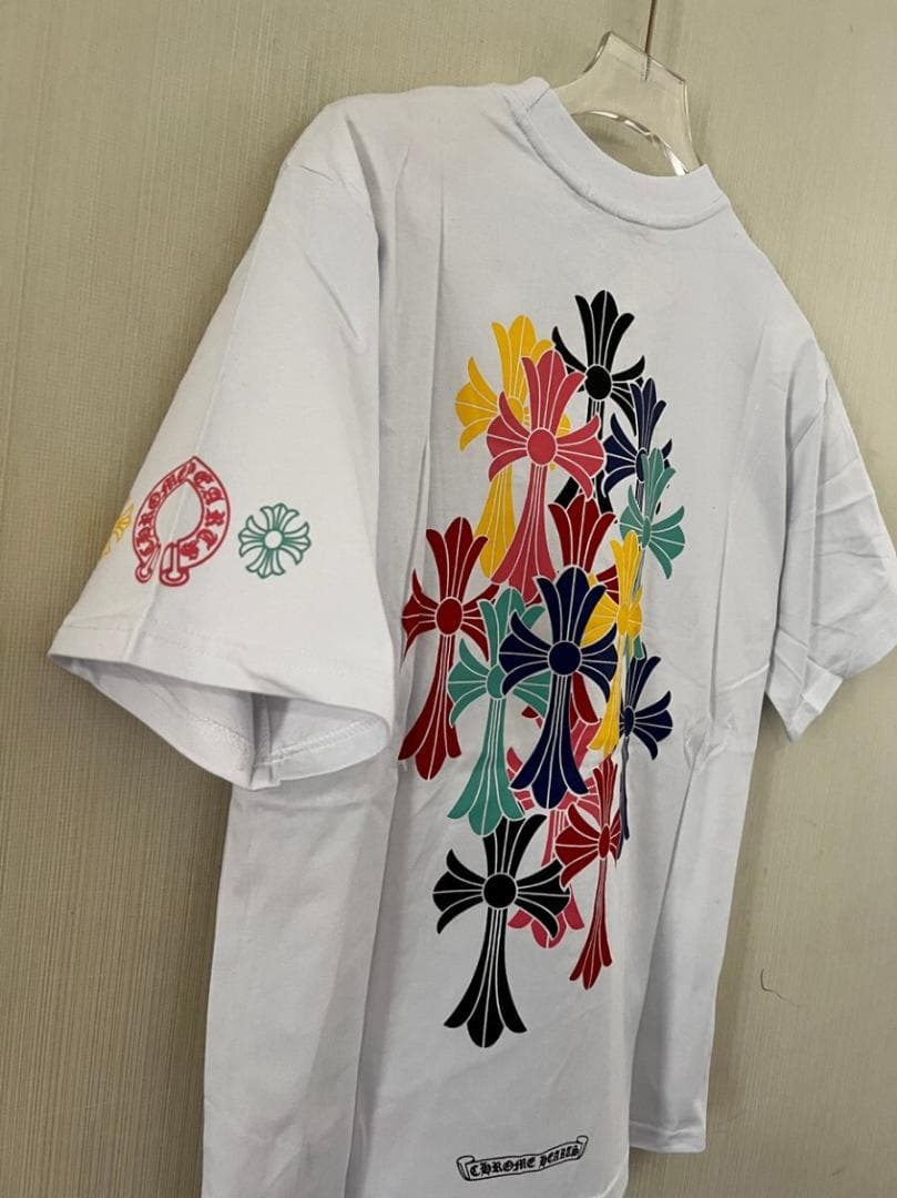 希少 未使用 Tシャツ 半袖 プリントトップス クロム・ハーツ 十字架 ポケット 希少 未使用 Tシャツ 半袖 プリントトップス クロム・ハーツ 十字架 ポケット