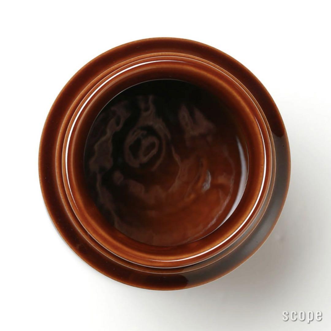 【未使用】キッチンツールキャニスター 130mm・170mm ブラウンscope