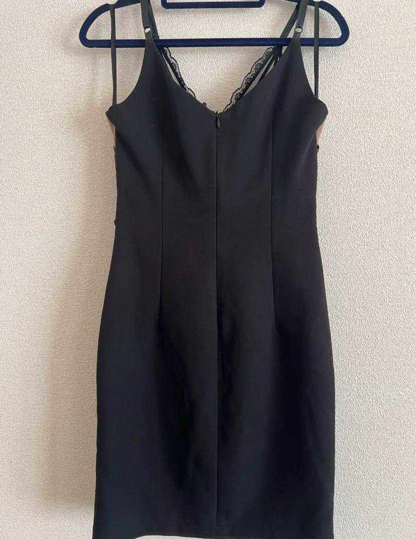 sugar 黒 レース付きナイトドレスROBE FLEURS Glossy