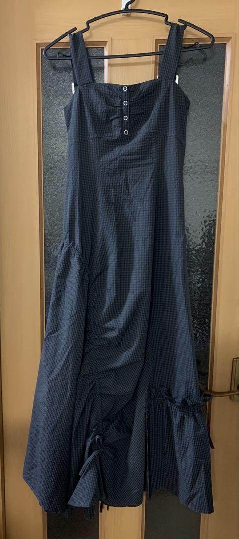 アシンメトリードローマキシワンピース