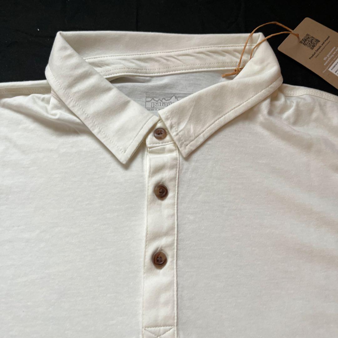 もじゃ　patagonia エッセンシャルポロBirch White S もじゃ様専用 patagonia エッセンシャルポロBirch White S