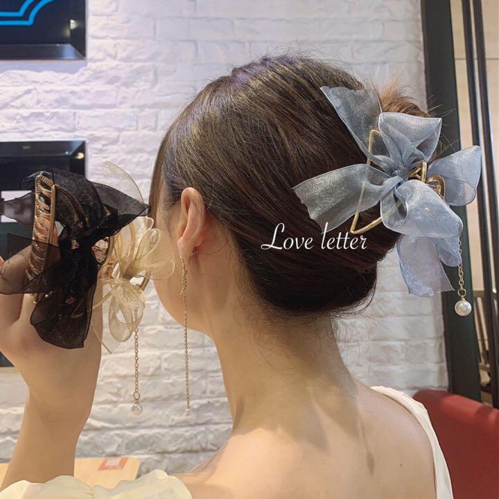 No.869 オーガンジーリボンパールヘアクリップ 韓国 量産型 地雷 - メルカリ No.869 オーガンジーリボンパールヘアクリップ 韓国 量産型 地雷 - メルカリ