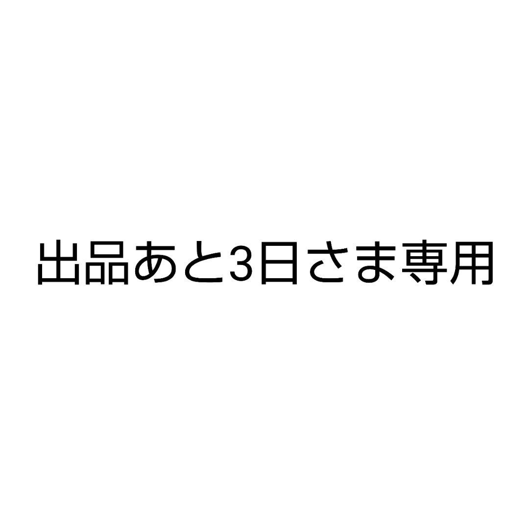 出品あと3日さま専用