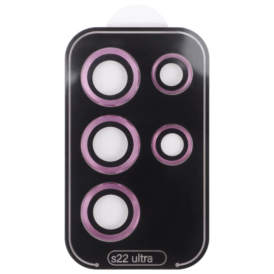S23ultraレンズ保護フィルム カメラ保護カバー 電話レンズカバー ピンク