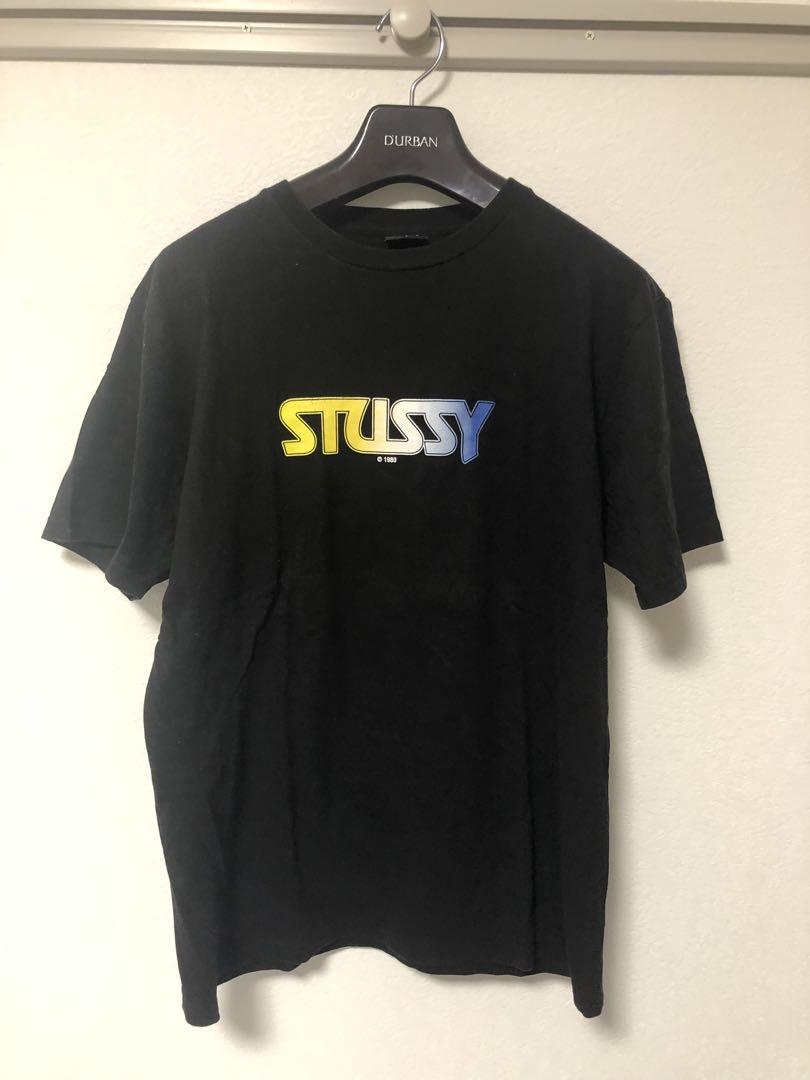 STUSSY Tシャツ センターロゴ グラデーション 古着