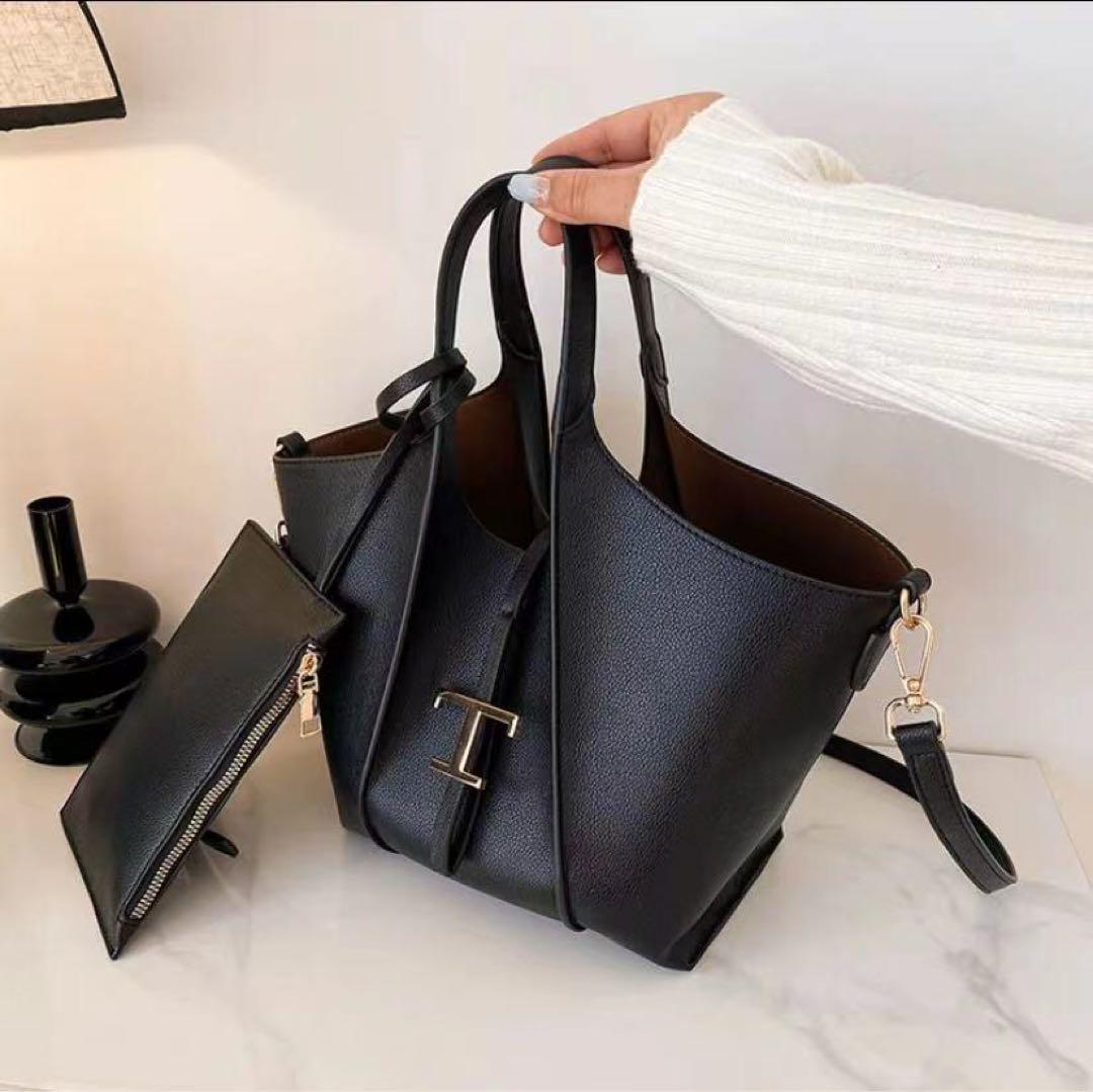 TOD'S トッズ　T タイムレス レザー トートバッグ