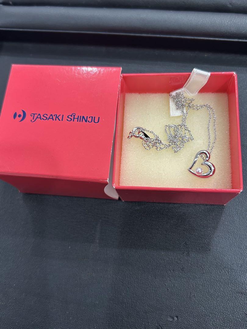 美品　TASAKI SHINJUネックレス　オープンハート　パール　真珠