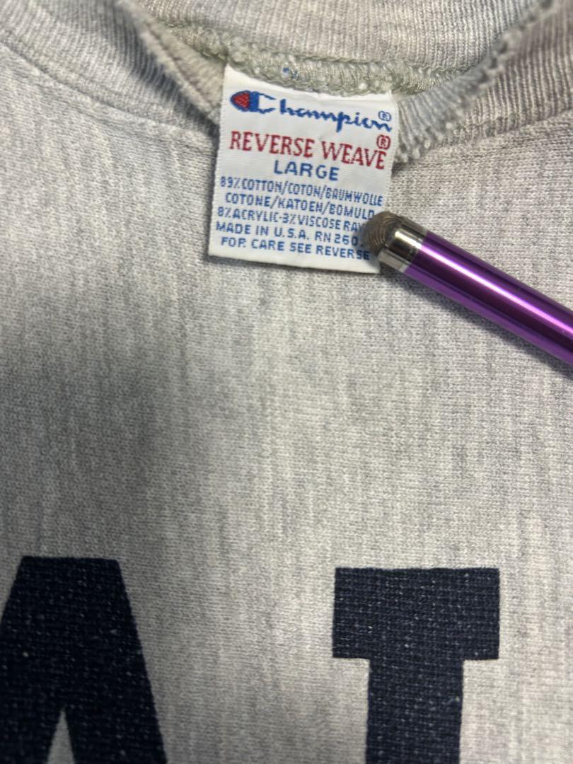 希少レアYALE 染み込み90s Champion リバースウィーブ L USA