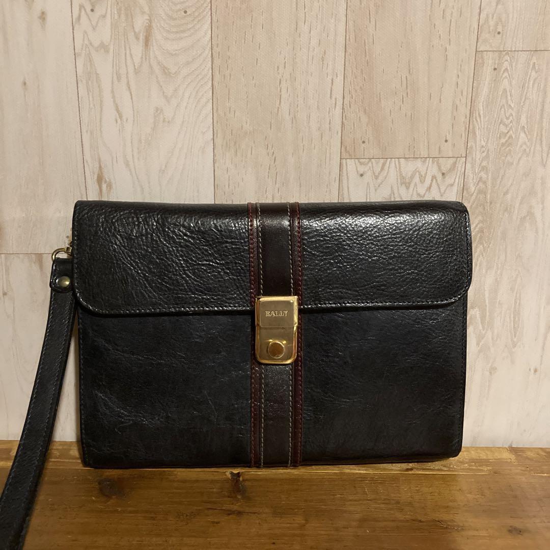 BALLY バリー 本革 セカンドバッグ クラッチバッグ レザー