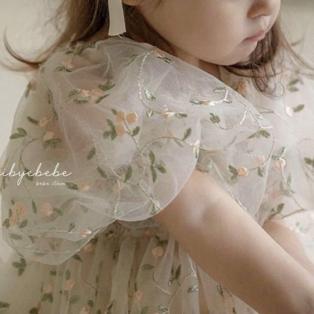 hibyebebe 誕生日　ドレス　花柄　春夏　バースデー　結婚式　記念日