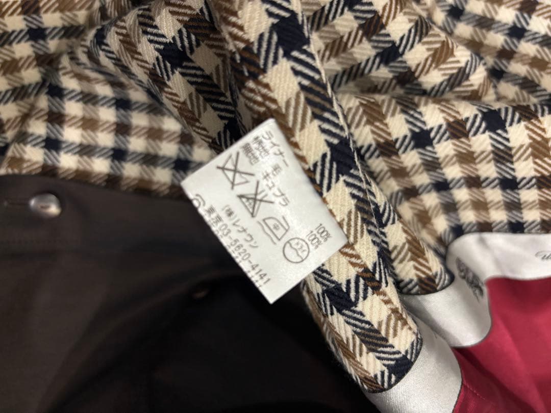 アクアスキュータム ダークブラウン トレンチコート アクアスキュータム ダークブラウン トレンチコート