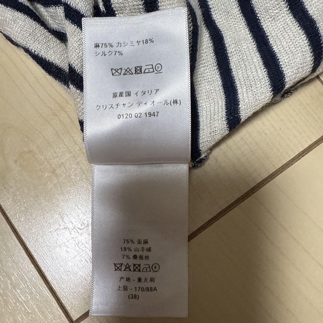 DIORサマーセーター 麻75%カシミヤ18%シルク7%