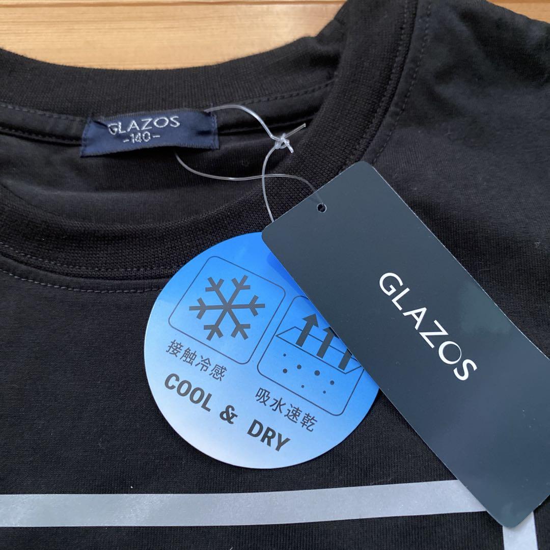値下げ 新品 タグ付きGLAZOS 黒 Tシャツ 140サイズ - メルカリ