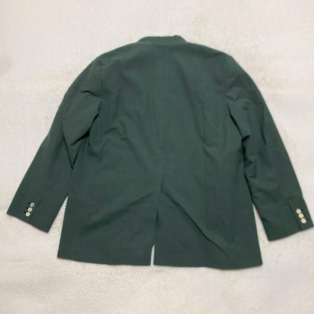 美品　seya. セヤ　DRY WOOL SILK ノーカラージャケット　L