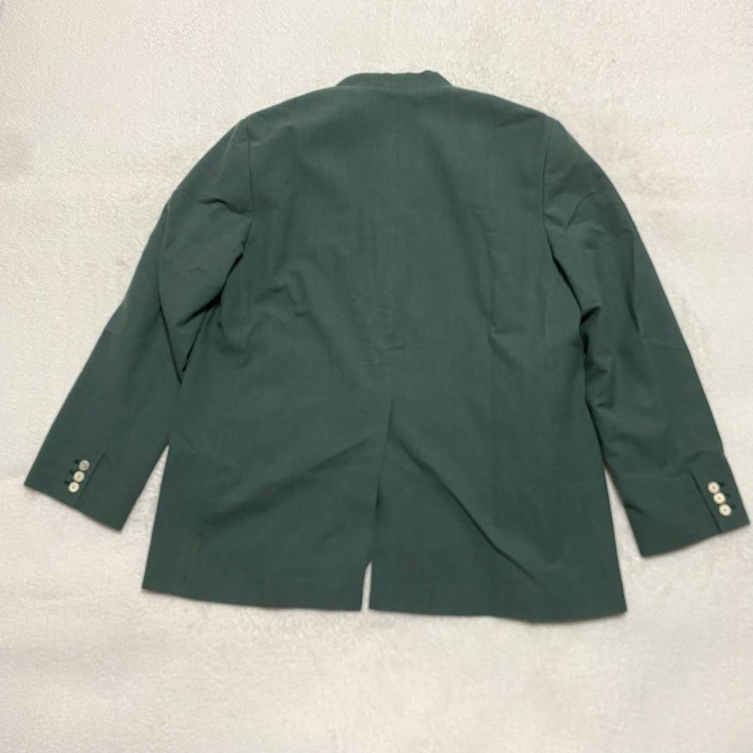 美品　seya. セヤ　DRY WOOL SILK ノーカラージャケット　L