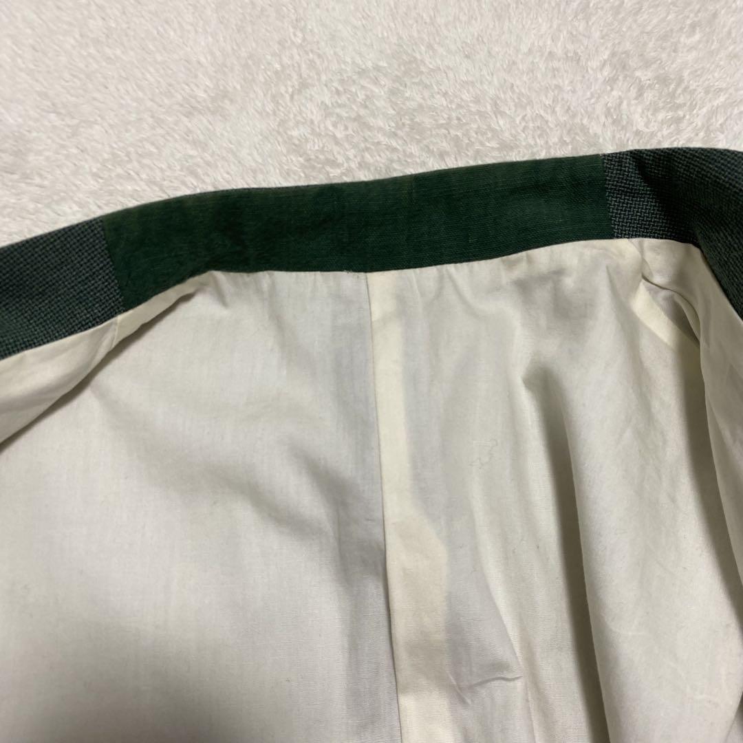 美品　seya. セヤ　DRY WOOL SILK ノーカラージャケット　L