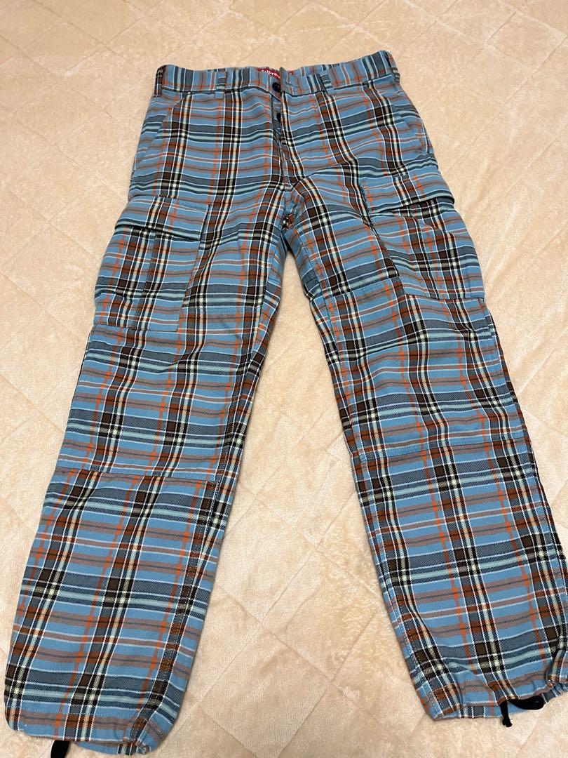 17SS Supreme Cargo Pant Brown Plaid 30 S