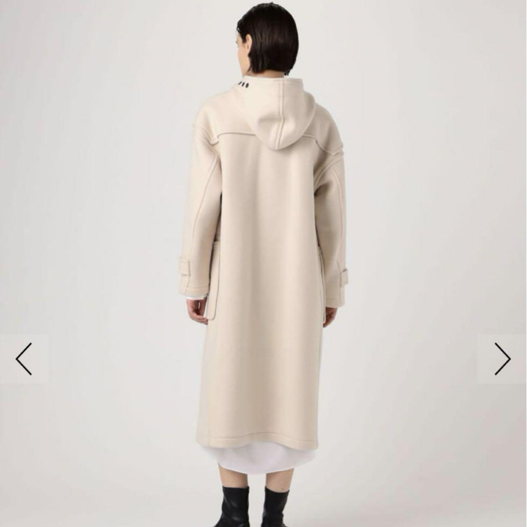 新品同様✨　hyke ダッフルコート　現行品　ブラック　黒　ウール　1