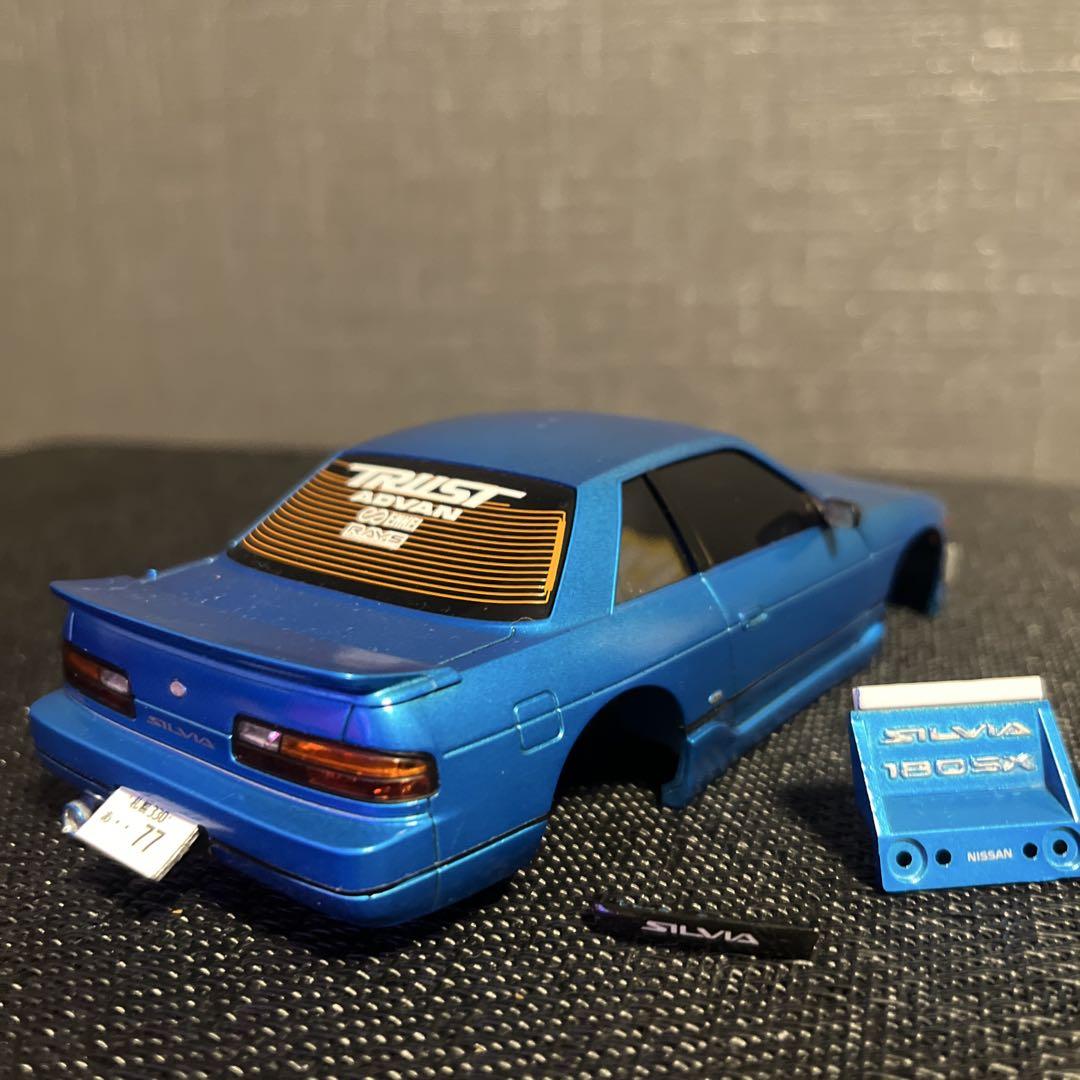 京商ミニッツ　S13シルビア　エアロボディ　　3連プロジェクター　　Rグリル